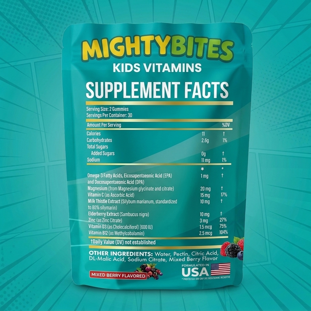MightyBites® - The Nutritional Backup For Picky Eaters Who Need Extra Brain Support
